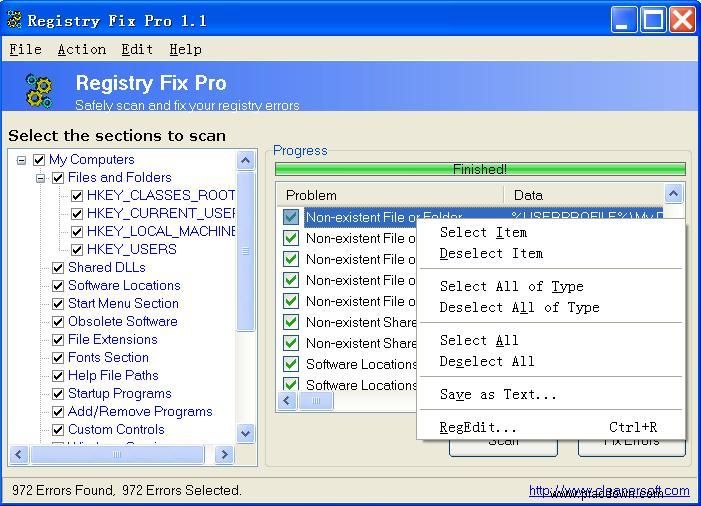 Cleanersoft Registry Fix Pro 