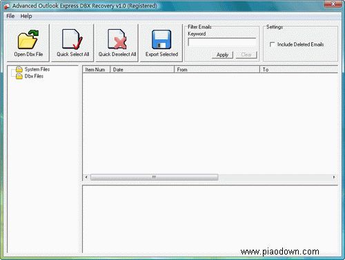 Advanced Outlook Express DBX Recovery