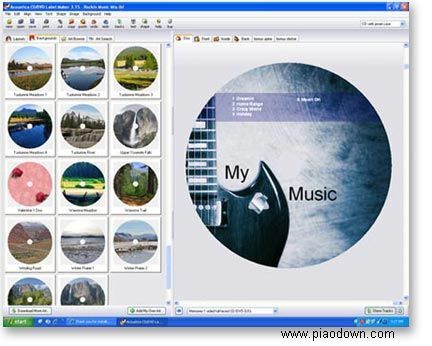 Acoustica CD/DVD Label Maker 