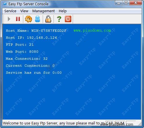 Easy Ftp Server Console
