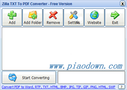 Zilla TXT To PDF Converter