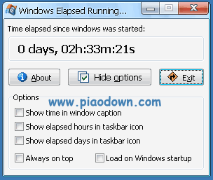 Windows Elapsed Running Time(ʾϵͳʱ)