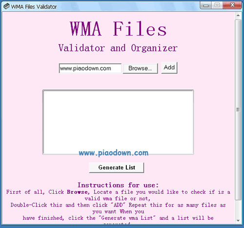 ֤WMAļ_WMA Files Validator and Organizer