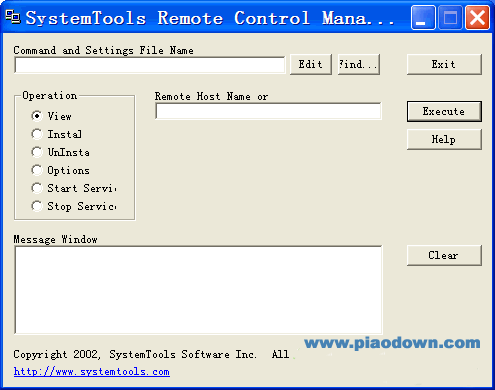 SystemTools Remote Control Manager