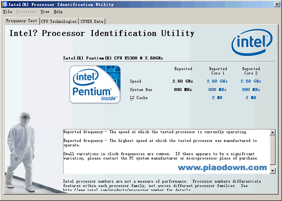 Intel Processor Identification Utility Windows