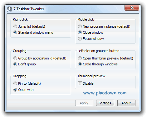 7 Taskbar Tweaker(Win7)