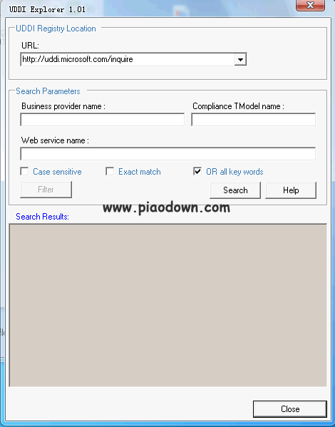 WebServiceUDDI Explorer