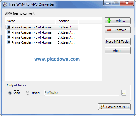 Free WMA to MP3 Converter(WMAתMP3)
