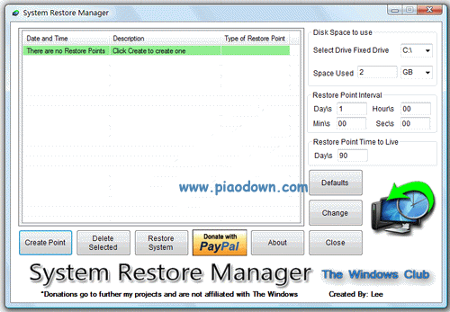 System Restore Manager(ϵͳԭ)