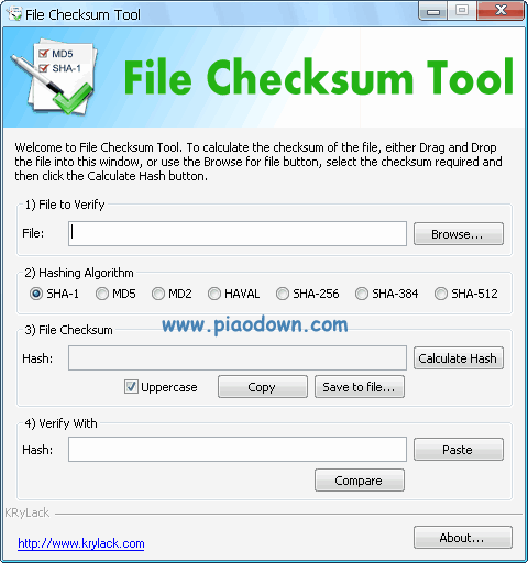 ļУ㷨KRyLack File Checksum Tool