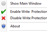 uд(Disable or Enable Write Protection)
