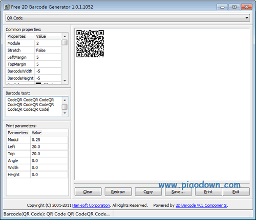 ά(Free 2D Barcode Generator)