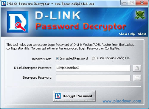 D-Linkָ(D-Link Password Decryptor)