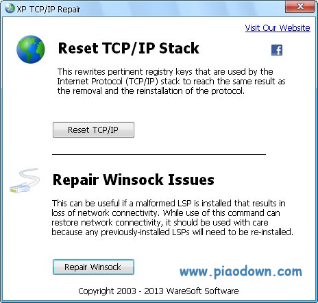 XP TCP/IP Repair 