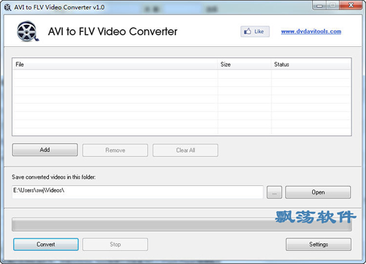 AVƵļתΪFLVʽ(AVI to FLV Video Converter)