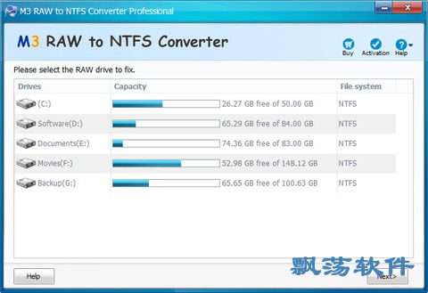 ޸(M3 RAW to FAT32 / NTFS Converter)