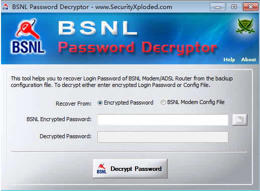 ƽ뱸 BSNL Password Decryptor
