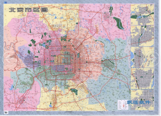 北京市地图高清版2016 断轨过山车