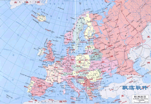 南欧高清地图