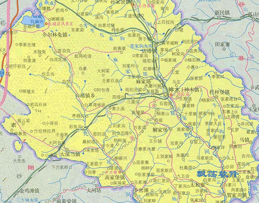 神木县地图高清版神木县地图全图高清版