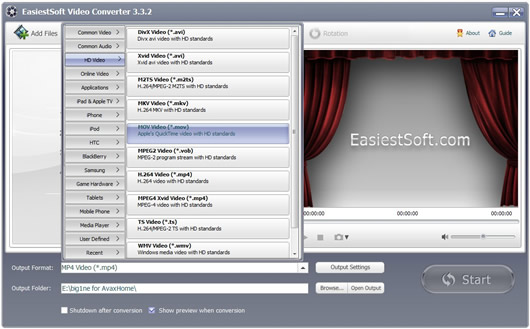 Ƶת EasiestSoft Video Converter
