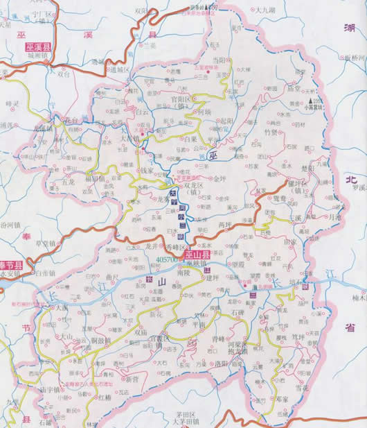 巫山县地图全图高清版_巫山县地图全图高清版
