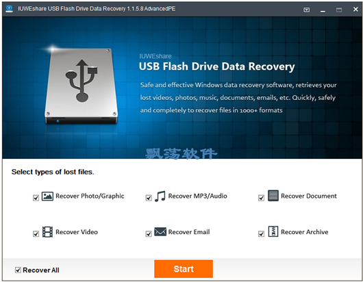 USB濨ݻָ IUWEshare USB Flash Drive Data Recovery 