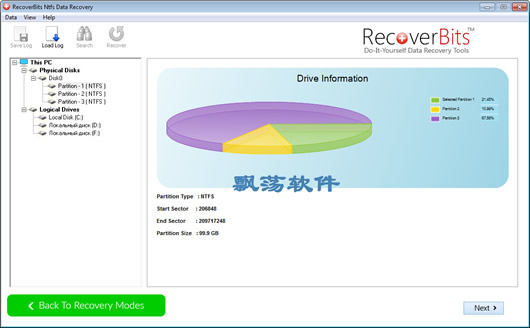 NTFSļϵͳݻָ RecoverBits NTFS Data Recovery
