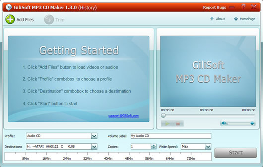 MP3¼ֹ GiliSoft MP3 CD Maker
