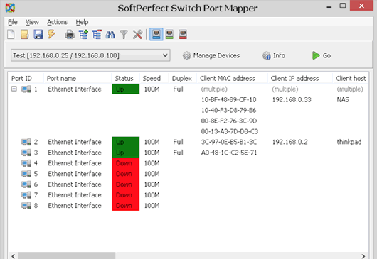 switch˿ӳ乤(SoftPerfect switch port mapper)