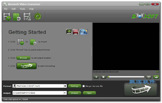 Brorsoft Video Converter(UHD 4KHDSDʽת)