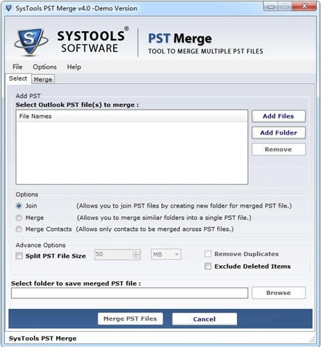 SysTools PST Merge(PSTļϲ)