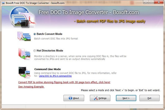 Boxoft Free DOC to Image Converter(ĵתͼת)