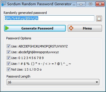 Sordum Random Password Generator(ǿ)