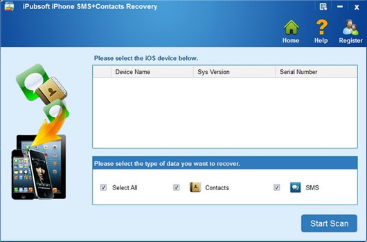 iPubsoft iPhone SMS+Contacts recovery(iPhoneϢݻָ)