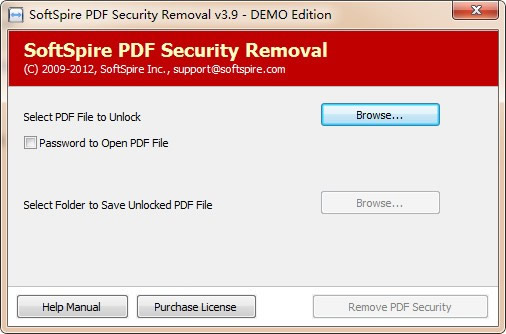 SoftSpire PDF Security Removal(PDFɾ)