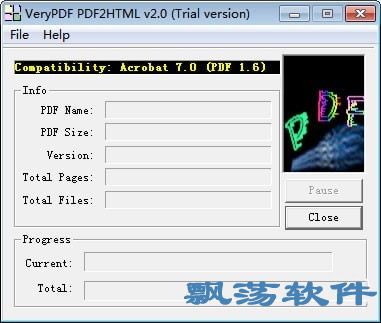 VeryPDF PDF2HTML(PDFHTMLת)