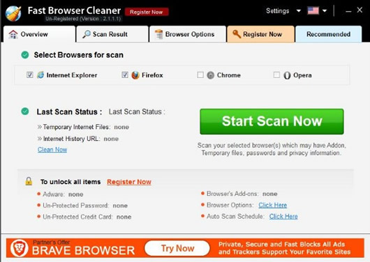 Fast Browser Cleaner()