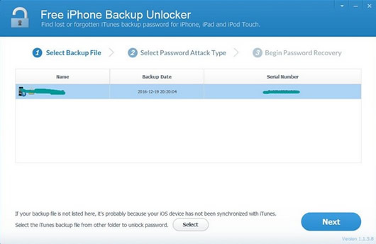 iLike Free iPhone Backup Unlocker(iPhone)