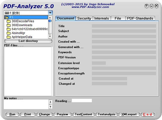PDF Analyzer(PDFϢ)