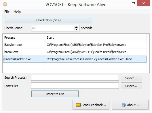 VovSoft Keep Software Alive(б)